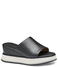 Johnston & Murphy Women's Colleen Platform Wedge Slide Sandals