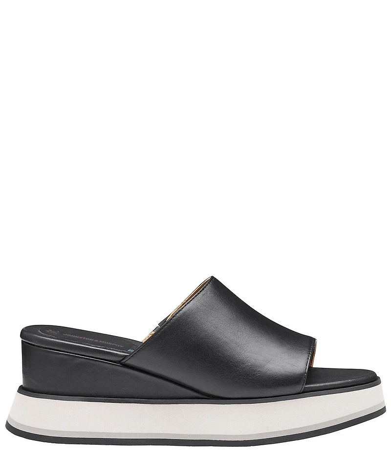 Johnston & Murphy Women's Colleen Platform Wedge Slide Sandals