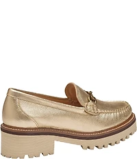 Johnston & Murphy Women's Emma Leather Bit Buckle Loafers