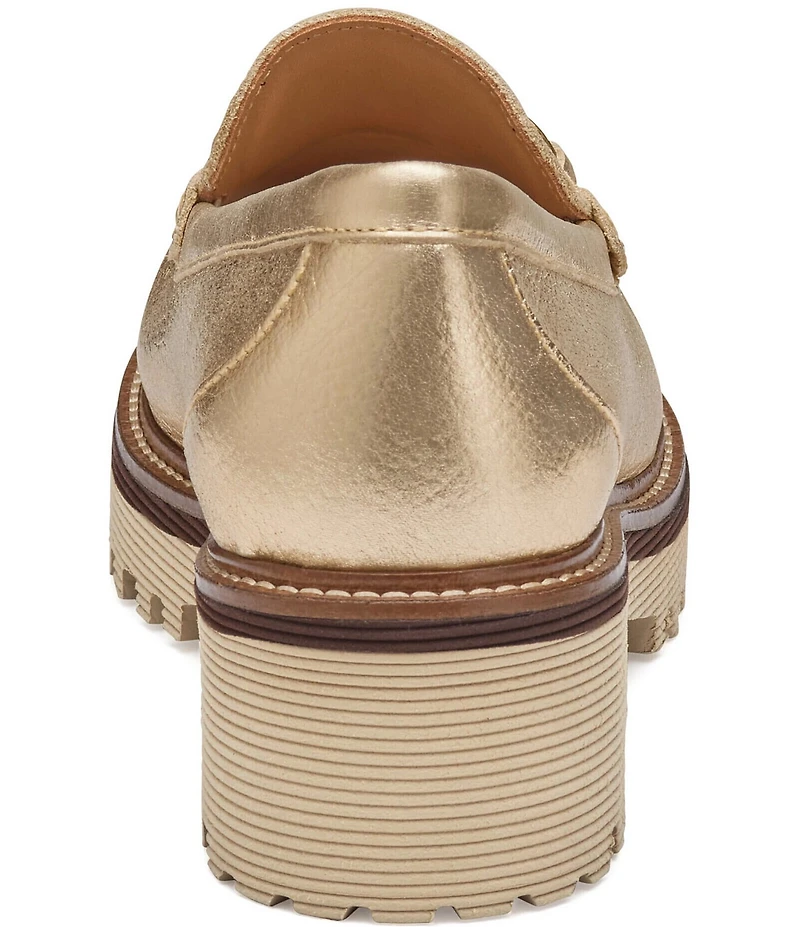 Johnston & Murphy Women's Emma Leather Bit Buckle Loafers