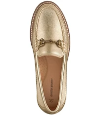 Johnston & Murphy Women's Emma Leather Bit Buckle Loafers