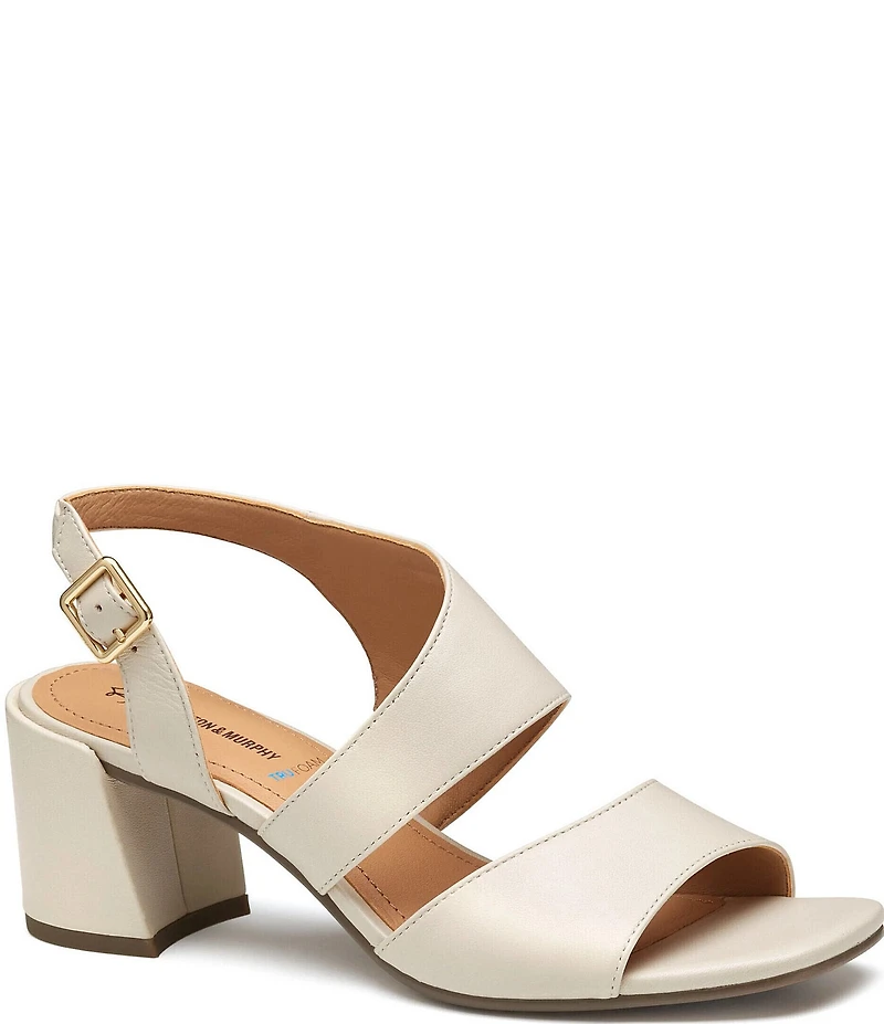 Johnston & Murphy Everly Asymmetrical Slingback Dress Sandals