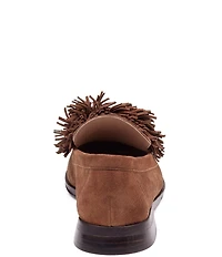 Johnston & Murphy Women's Gillian Pom Pom Suede Loafers