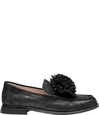 Johnston & Murphy Women's Gillian Pom Pom Suede Loafers