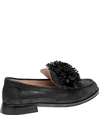 Johnston & Murphy Women's Gillian Pom Pom Suede Loafers