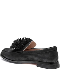 Johnston & Murphy Women's Gillian Pom Pom Suede Loafers