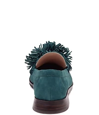 Johnston & Murphy Women's Gillian Pom Pom Suede Loafers