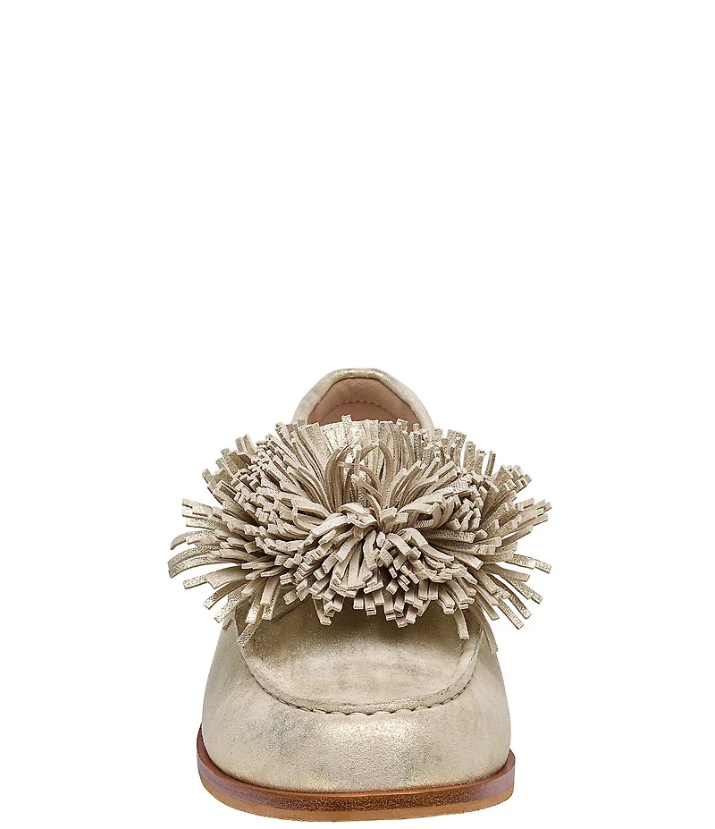 Johnston & Murphy Women's Gillian Suede Pom Pom Loafers