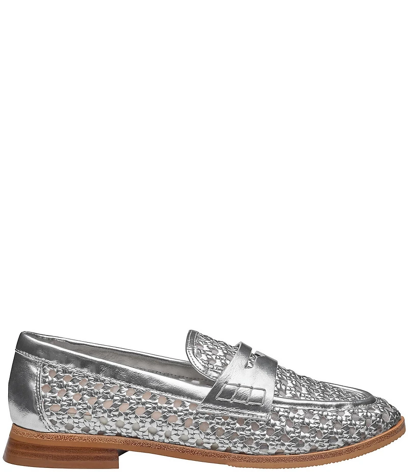 Johnston & Murphy Women's Gillian Woven Leather Penny Loafers