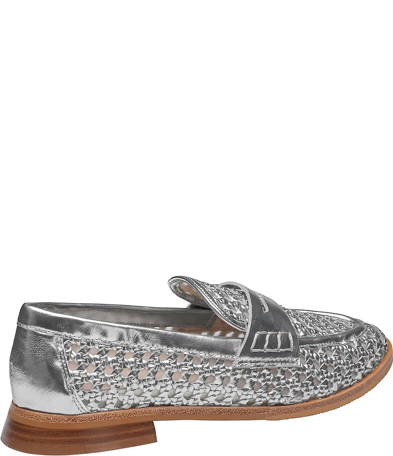 Johnston & Murphy Women's Gillian Woven Leather Penny Loafers