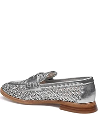 Johnston & Murphy Women's Gillian Woven Leather Penny Loafers