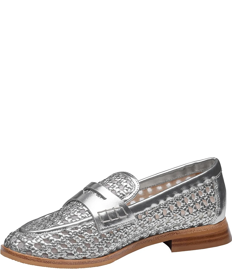 Johnston & Murphy Women's Gillian Woven Leather Penny Loafers
