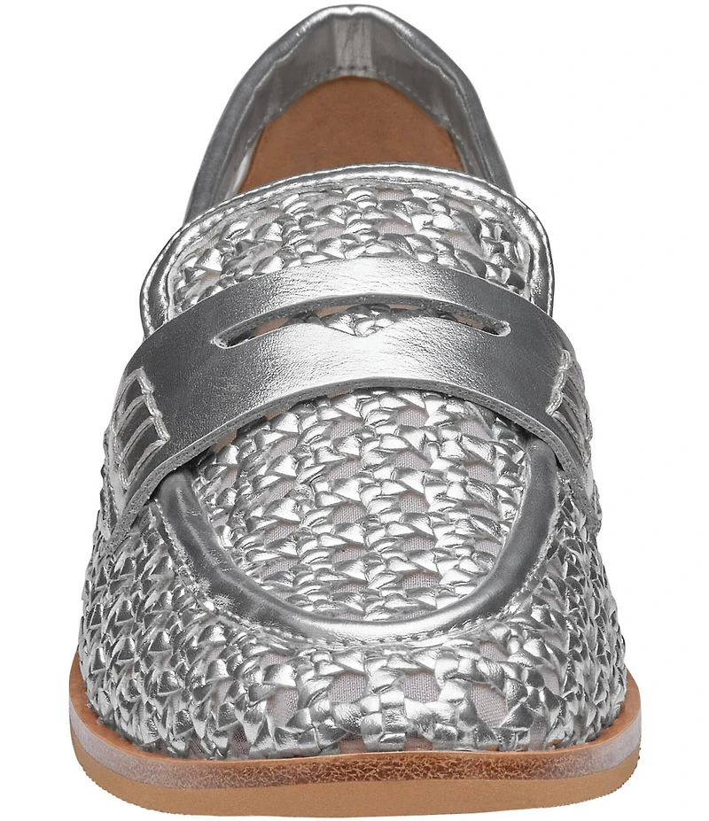 Johnston & Murphy Women's Gillian Woven Leather Penny Loafers