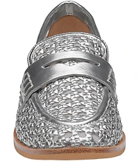 Johnston & Murphy Women's Gillian Woven Leather Penny Loafers