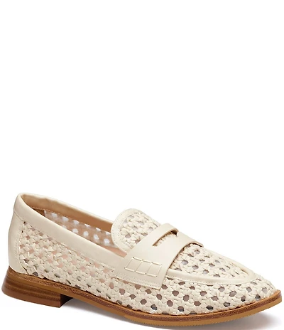 Johnston & Murphy Women's Gillian Woven Penny Loafers