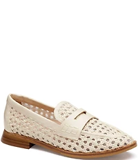 Johnston & Murphy Women's Gillian Woven Penny Loafers