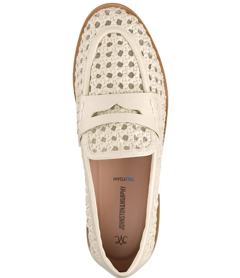 Johnston & Murphy Women's Gillian Woven Penny Loafers