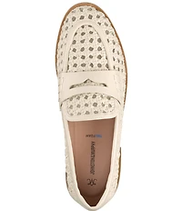 Johnston & Murphy Women's Gillian Woven Penny Loafers