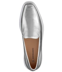 Johnston & Murphy Women's Gracelyn Leather Venetian Platform Wedge Loafers