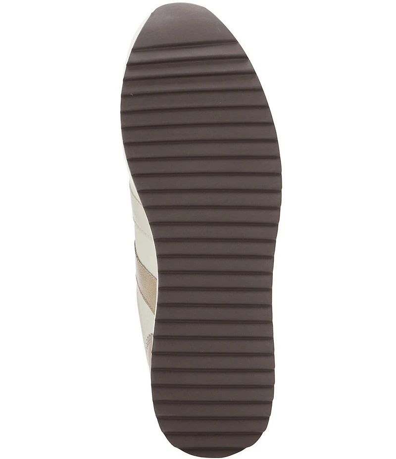 Johnston & Murphy Women's Gracie Leather and Patent Double Strap Platform Sneakers