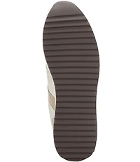 Johnston & Murphy Women's Gracie Leather and Patent Double Strap Platform Sneakers