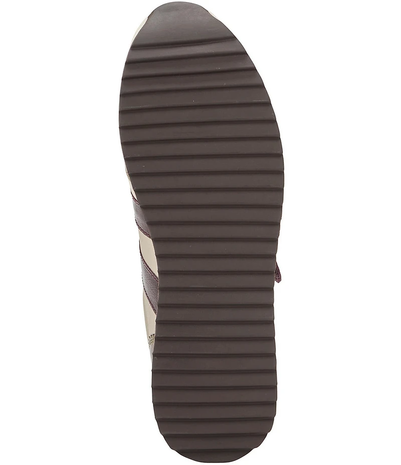 Johnston & Murphy Women's Gracie Leather and Patent Double Strap Platform Sneakers