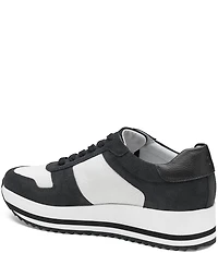 Johnston & Murphy Women's Gracie Leather Platform Sneakers