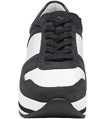 Johnston & Murphy Women's Gracie Leather Platform Sneakers