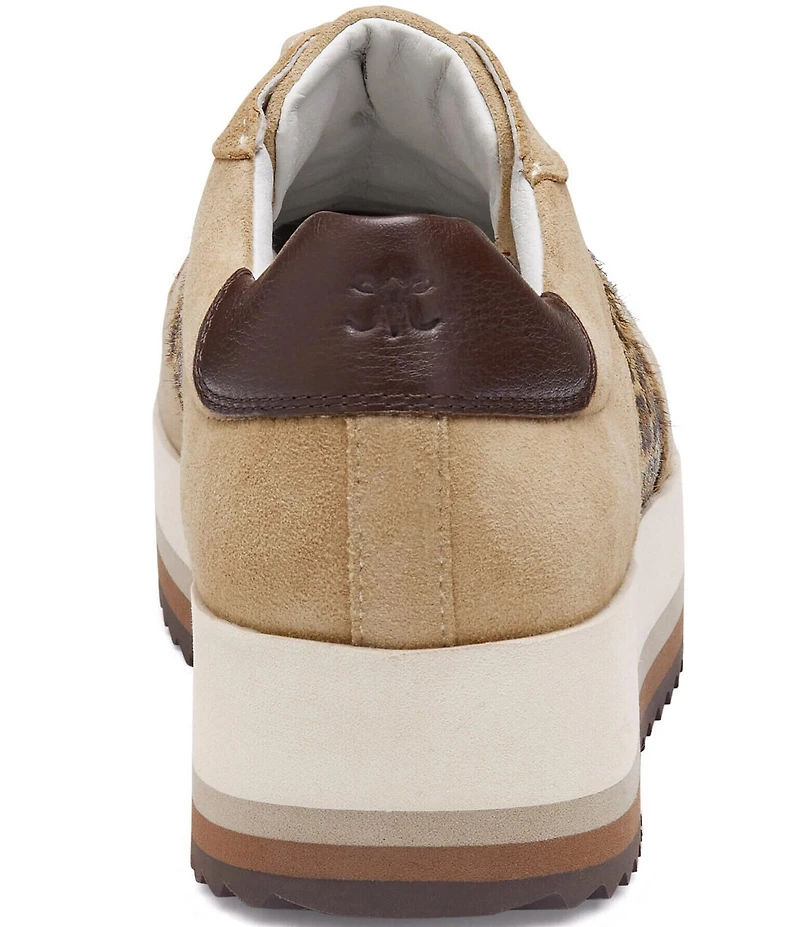 Johnston & Murphy Women's Gracie Leopard Print Calf Hair Suede Sneakers