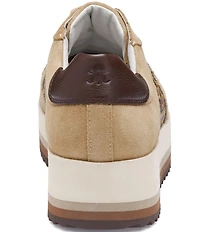 Johnston & Murphy Women's Gracie Leopard Print Calf Hair Suede Sneakers