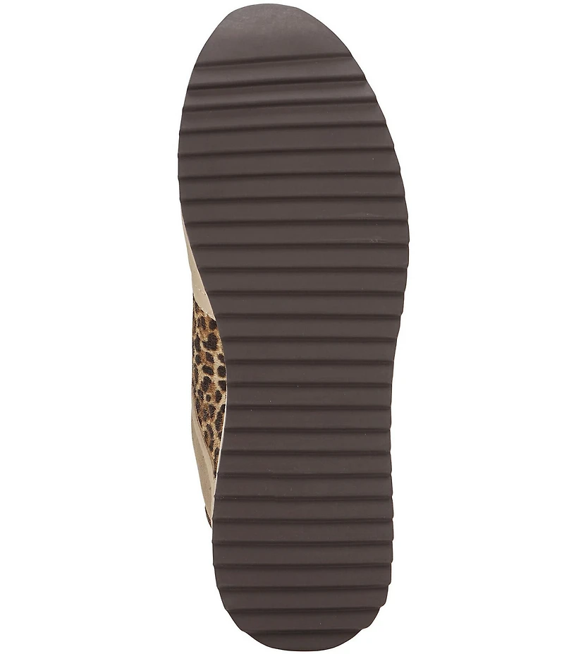Johnston & Murphy Women's Gracie Leopard Print Calf Hair Suede Sneakers