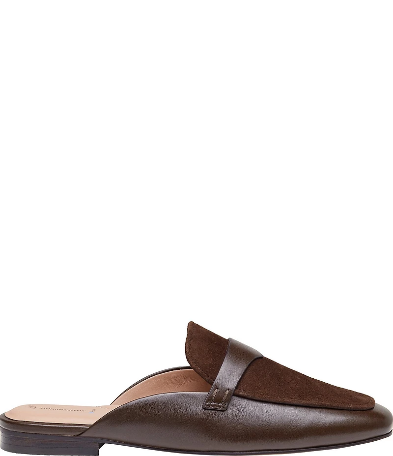 Johnston & Murphy Women's Isabel Leather Suede Mules
