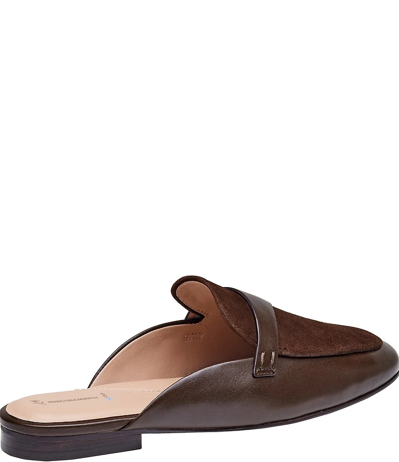 Johnston & Murphy Women's Isabel Leather Suede Mules