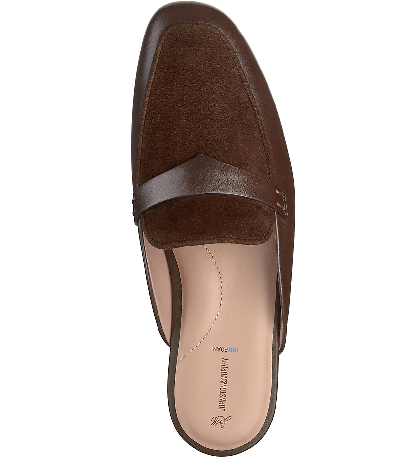 Johnston & Murphy Women's Isabel Leather Suede Mules