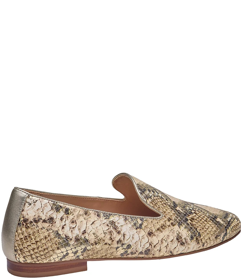 Johnston & Murphy Women's Isabel Snake Embossed Venetian Loafers