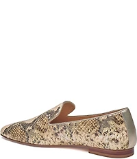 Johnston & Murphy Women's Isabel Snake Embossed Venetian Loafers