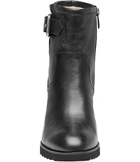 Johnston & Murphy Women's Izzie Waterproof Leather Buckle Booties
