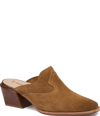 Johnston & Murphy Women's Kalista Suede Western Mule