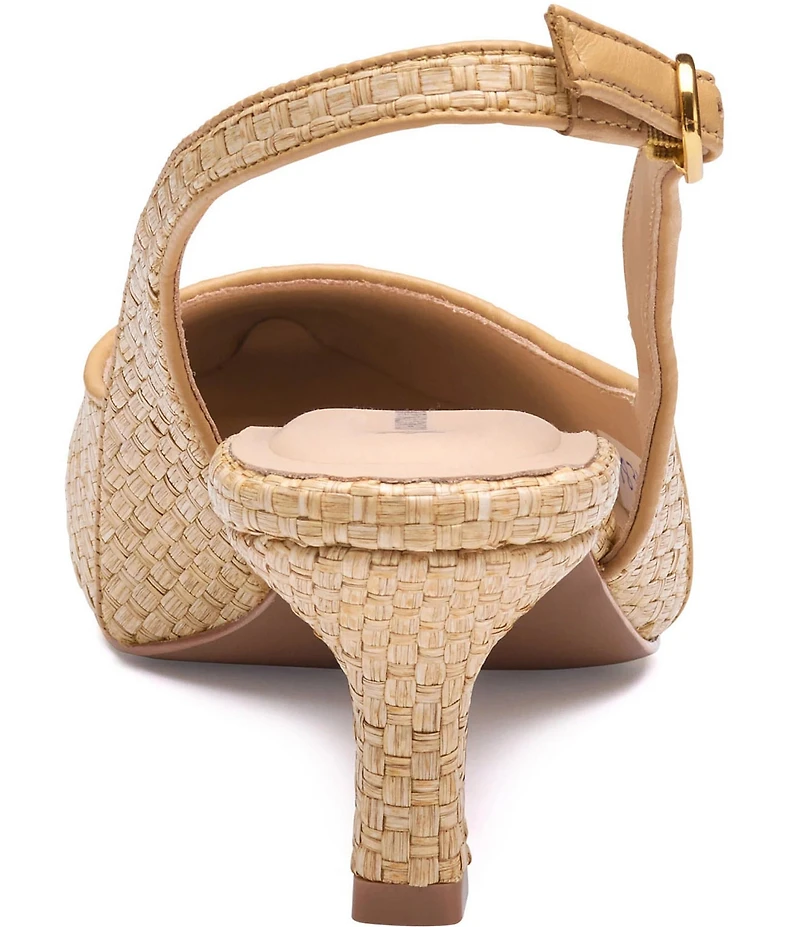 Johnston & Murphy Women's Lindsey Raffia Slingback Pumps