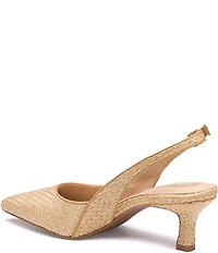Johnston & Murphy Women's Lindsey Raffia Slingback Pumps