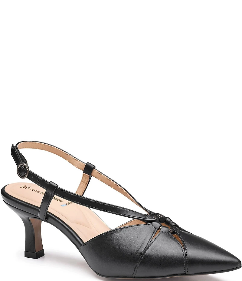 Johnston & Murphy Women's Lindsey Ring Detail Slingback Pumps