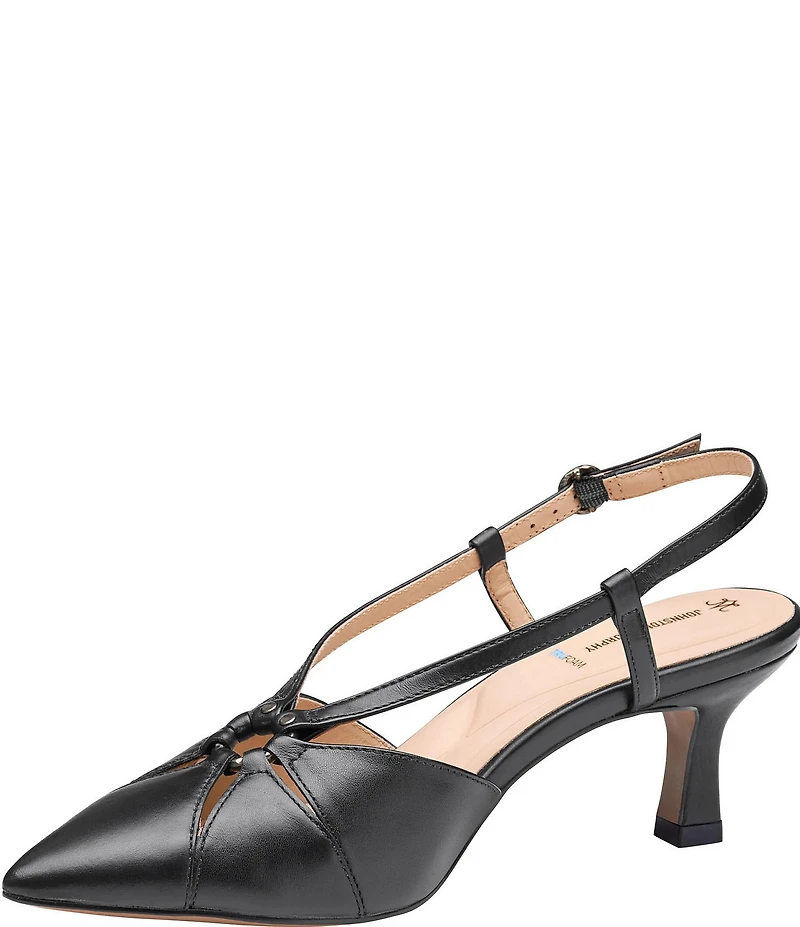 Johnston & Murphy Women's Lindsey Ring Detail Slingback Pumps