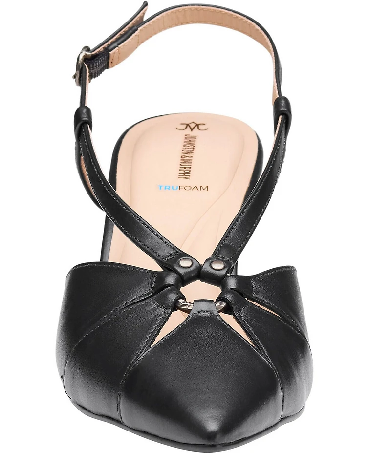 Johnston & Murphy Women's Lindsey Ring Detail Slingback Pumps