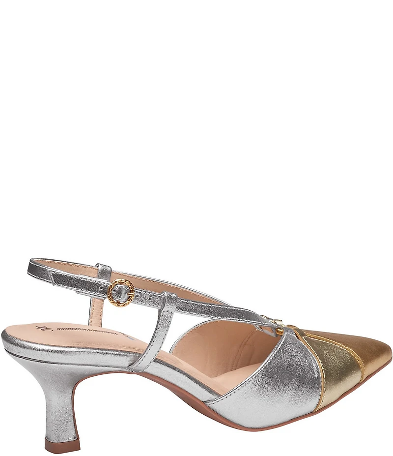 Johnston & Murphy Women's Lindsey Ring Detail Slingback Pumps
