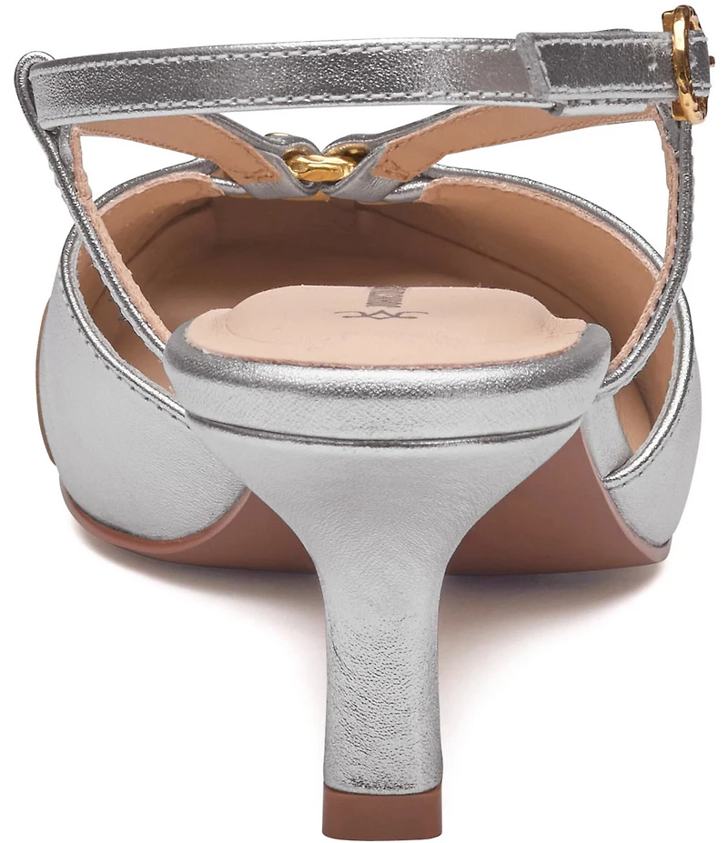 Johnston & Murphy Women's Lindsey Ring Detail Slingback Pumps