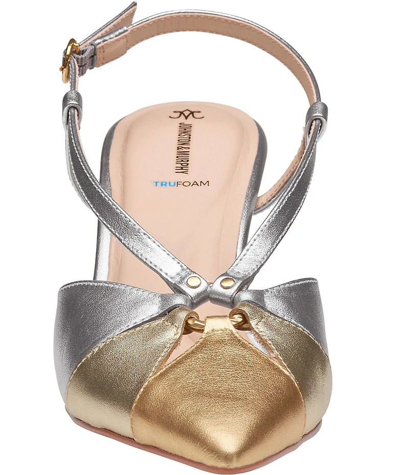 Johnston & Murphy Women's Lindsey Ring Detail Slingback Pumps