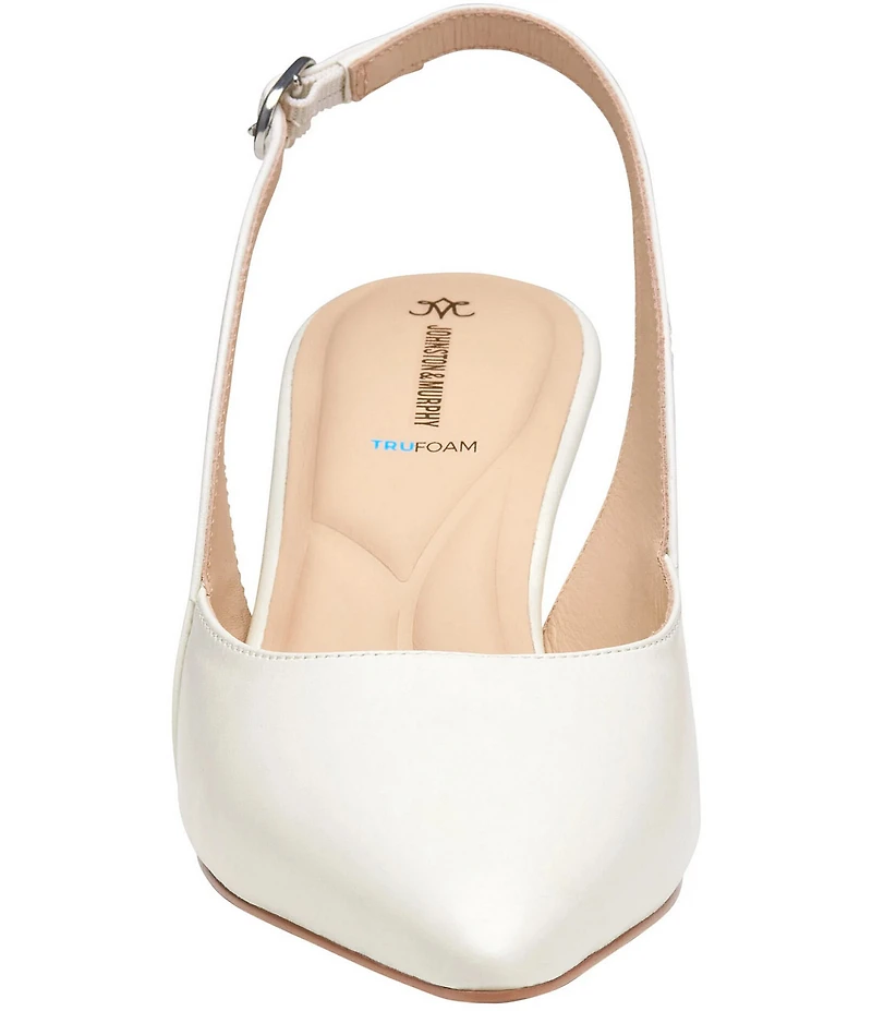 Johnston & Murphy Women's Lindsey Leather Slingback Pumps