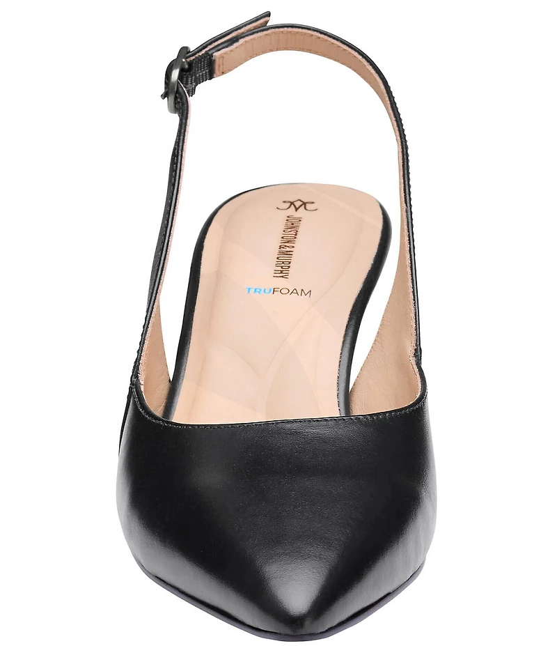 Johnston & Murphy Women's Lindsey Leather Slingback Pumps