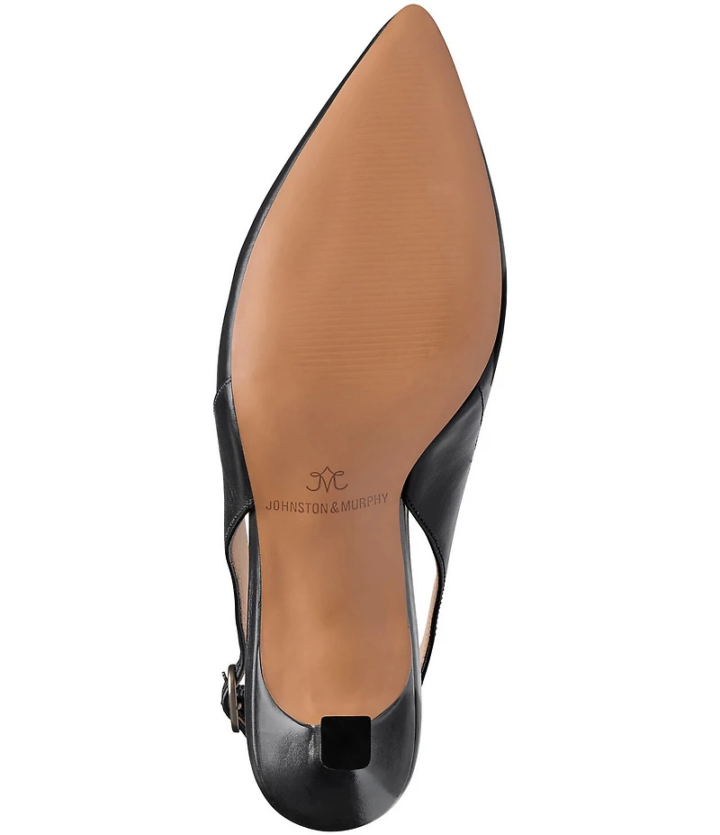 Johnston & Murphy Women's Lindsey Leather Slingback Pumps