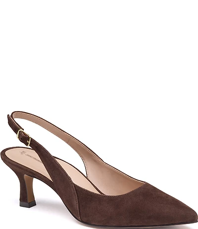 Johnston & Murphy Women's Lindsey Suede Slingback Pumps